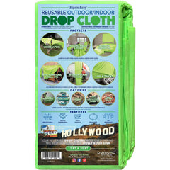 Drop Cloths; Material: Microfiber; Material: Microfiber; Duty Level: Heavy-Duty; Overall Thickness: 0.1; Disposable: Yes; Thickness (Decimal Inch): 0.1; Color: Green; Features: Breathable, Permeable, Reusable, Rip Resistant; Overall Width: 11; Overall Len