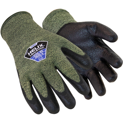 Helix HPPE and Fiberglass Knit with Foam Nitrile 3/4 Dip Size S