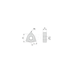 Turning Insert:  WNMG331ETSF AT9530,  Cermet TiAlN Finish,  Neutral,  3/8″ Inscribed Circle,  0.0160″ Corner Radius,  80.0 &deg N/A Trigon,  Series  WNMG