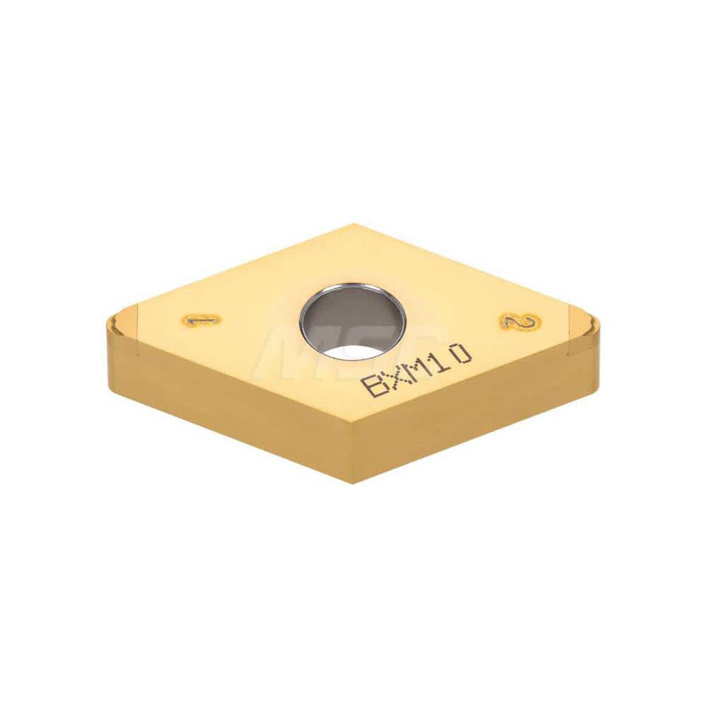 Turning Insert:  2QP-DNGM432HP BXA10,  Polycrystalline Cubic Boron Nitride TiAlN & TiCN Finish,  Neutral,  1/2″ Inscribed Circle,  0.0310″ Corner Radius,  55.0 &deg N/A Diamond,  Series  DNGM