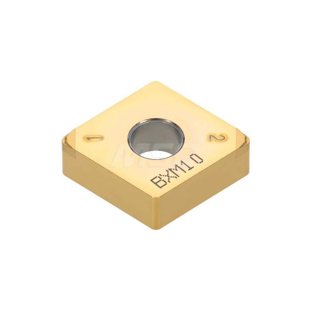 Turning Insert:  2QP-CNGM432HP BXA10,  Polycrystalline Cubic Boron Nitride TiAlN & TiCN Finish,  Neutral,  1/2″ Inscribed Circle,  0.0310″ Corner Radius,  80.0 &deg N/A Diamond,  Series  CNGM