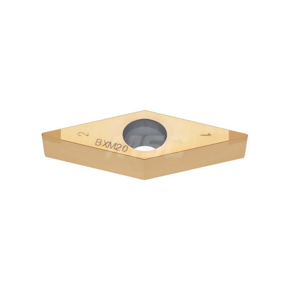 Turning Insert:  2QP-VBMW222 BX930,  Polycrystalline Cubic Boron Nitride Uncoated Finish,  Neutral,  1/4″ Inscribed Circle,  0.0310″ Corner Radius,  35.0 &deg N/A Diamond,  Series  VBMW