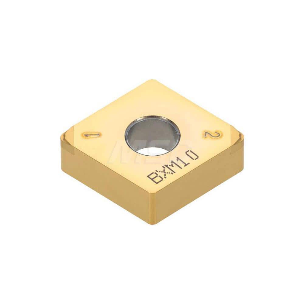 Turning Insert:  2QP-CNGM431HP BXA20,  Polycrystalline Cubic Boron Nitride Coated Finish,  Neutral,  1/2″ Inscribed Circle,  0.0160″ Corner Radius,  80.0 &deg N/A Diamond,  Series  CNGM