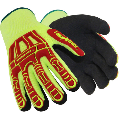 Rig Lizard Winter Knit with Full Sandy Nitrile Dip and Impact, Size S