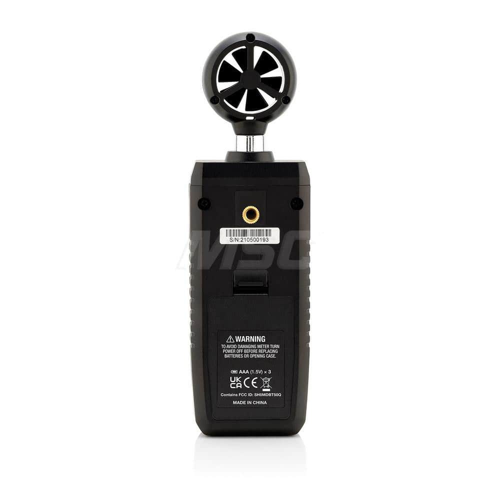 Airflow Meters & Thermo-Anemometers; Meter Type: Airflow Meter; Anemometer; Maximum Air Velocity ft/min (Feet): 67mph; Measures: Airflow; Temperature; Humidity Sensing: No; Data Logging: No; Auto Power Off: No; Minimum Air Velocity: 3.3mph; Minimum Proces