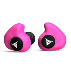 Earplug: 31dB, Foam, Plastic & Silicon Rubber Tip, Barrel, Cone, Triple-Flange & Custom Molded, No Roll, Push-In Stem & Roll Down, Uncorded Magenta