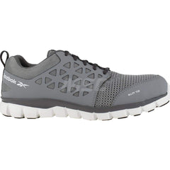 Work Boot: Size 10, Microfiber, Alloy Toe Gray, Medium Width, Non-Slip Sole