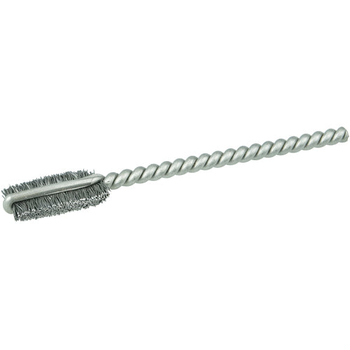 1/4″ Power Tube Brush, .005″ Stainless Steel Wire Fill, 9/16″ Brush Length - Industrial Tool & Supply
