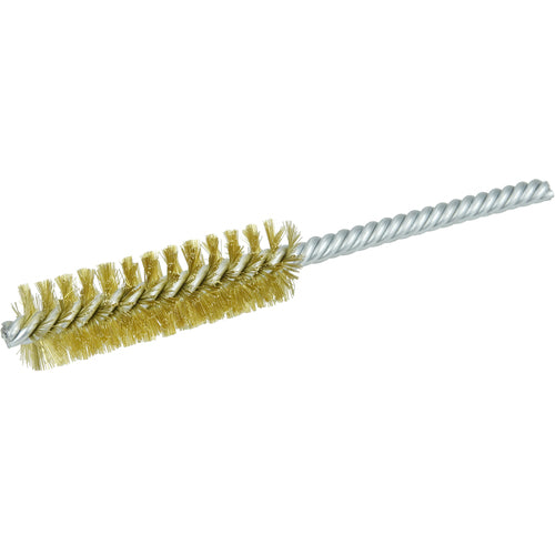 3/4″ Power Tube Brush-0.006″ Brass, 2-1/2 Brush Length - Non-Sparking Wire Wheel - Industrial Tool & Supply