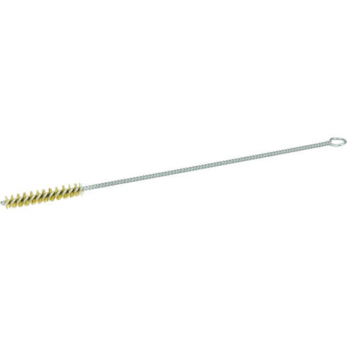 3/8″ Hand Tube Brush-0.004″ Brass, 2 Brush Length - Non-Sparking Wire Wheel - Industrial Tool & Supply