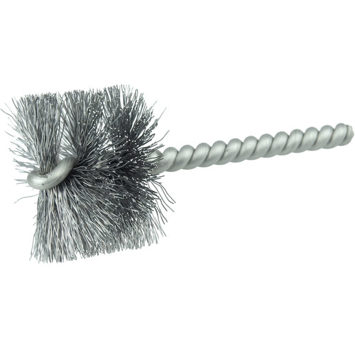 1-1/2″ Power Tube Brush, .0104″ Steel Wire Fill, 1″ Brush Length - Industrial Tool & Supply