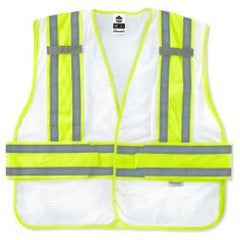 8240HL-NC XL/2XL WHT EXPANDABLE VEST - Industrial Tool & Supply