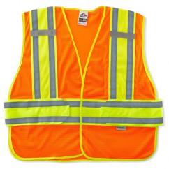 8240HL M/L ORANGE EXPANDABLE VEST - Industrial Tool & Supply