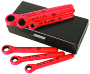 Insulated 6 Piece Inch Ratchet Wrench Set 3/8; 7/16; 1/2; 9/16; 5/8; 3/4 in Storage Case - Industrial Tool & Supply