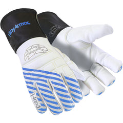 Winter Goatskin Leather Glove with Foam Impact Padding and Extended Gauntlet Cuff, Size XS