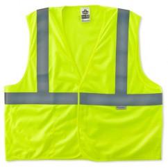 8255HL S/M LIME TREATED POLY VEST - Industrial Tool & Supply