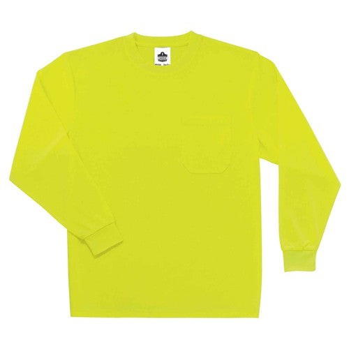 8091 M Lime Long Sleeve T-Shirt Non-Cert - Industrial Tool & Supply