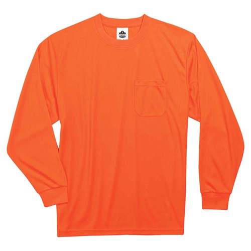8091 S Orange Long Sleeve T-Shirt Non-Cert - Industrial Tool & Supply