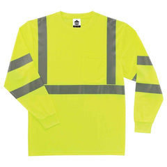 8391 3 XL Lime Long Sleeve T-Shirt Type R Class 3 - Industrial Tool & Supply
