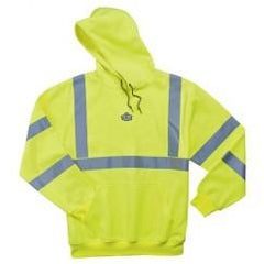 8393 S LIME HOODED SWEATSHIRT - Industrial Tool & Supply