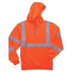 8393 S ORANGE HOODED SWEATSHIRT - Industrial Tool & Supply