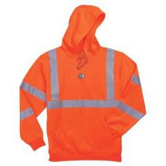 8393 L ORANGE HOODED SWEATSHIRT - Industrial Tool & Supply