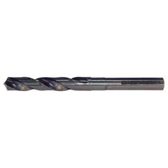 61/64 RHS / RHC HSS 118 Degree Radial Point 1/2 Reduced Shank Silver & Deming Drill - Steam Oxide - Exact Industrial Supply