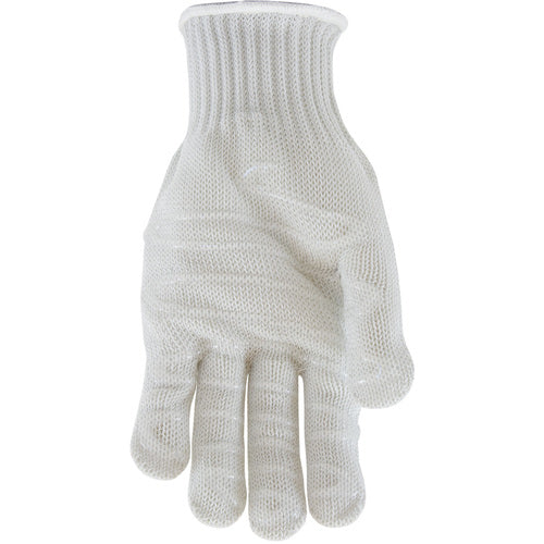 ‎22-601RHL SS Engineered Yarn - 3-str S-Steel Wr-Core/Poly - Hvy Wgt 1 Side Silagrip Coat - Wht - F-Fgr - Exact Industrial Supply