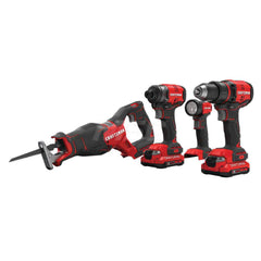 Cordless Tool Combination Kit: 20V CMCD700,  CMCF810,  CMCS350,  CMCL020B,  Storage Bag,  Battery,  Charger,  Tool Bag