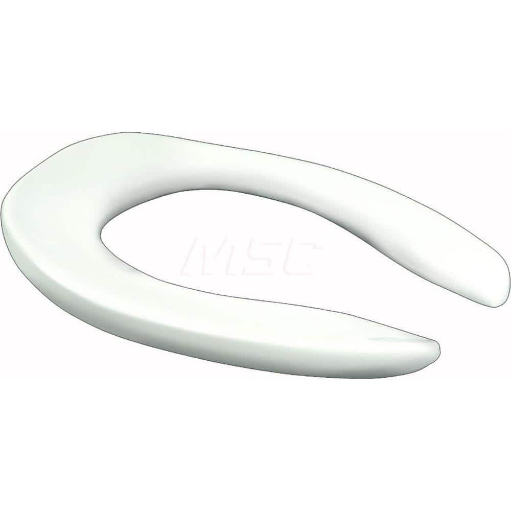 Toilet Seats; Type: Closed Front w/ Cover; Style: Elongated; Material: Plastic; Color: White; Outside Width: 14-1/2; Inside Width: 0; Length (Inch): 18.6; Minimum Order Quantity: Plastic; Material: Plastic