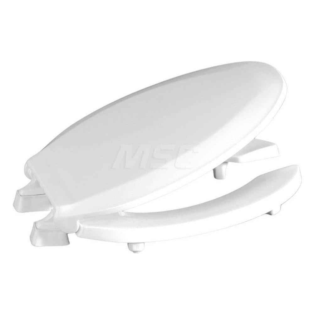 Toilet Seats; Type: Raised w/ Closed Front w/ Cover; Style: Raised Seat; Material: Plastic; Color: White; Outside Width: 14-1/2; Inside Width: 0; Length (Inch): 16.5; Minimum Order Quantity: Plastic; Material: Plastic