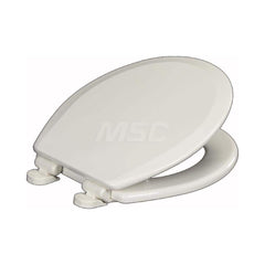 Toilet Seats; Type: Closed Front w/ Cover and Slow Close; Style: Round; Material: Plastic; Color: White; Outside Width: 14-3/8; Inside Width: 0; Length (Inch): 17; Minimum Order Quantity: Plastic; Material: Plastic