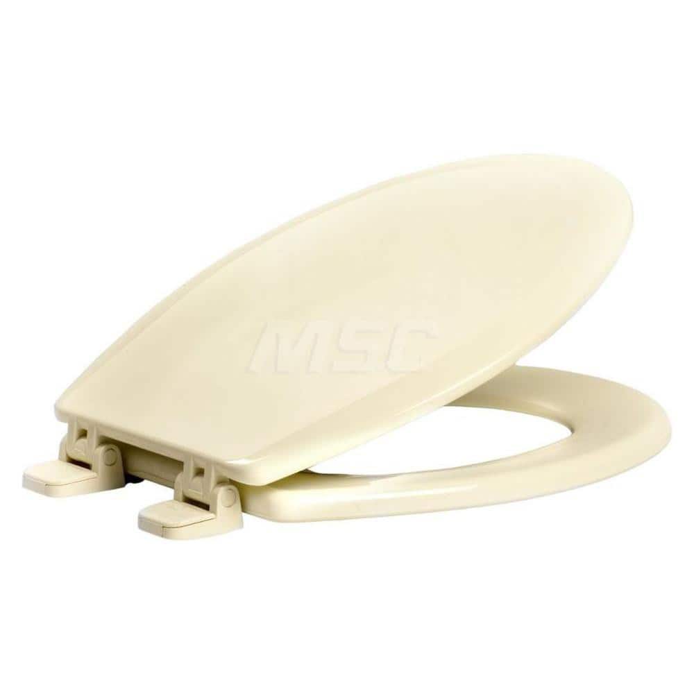 Toilet Seats; Type: Closed Front w/ Cover; Style: Round; Material: Plastic; Color: Biscuit; Outside Width: 14-3/8; Inside Width: 0; Length (Inch): 17; Minimum Order Quantity: Plastic; Material: Plastic