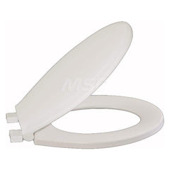 Toilet Seats; Type: Open Front w/ Cover and Self-Sustaining; Style: Round; Material: Plastic; Color: Biscuit; Outside Width: 14-3/8; Inside Width: 0; Length (Inch): 16.5; Minimum Order Quantity: Plastic; Material: Plastic