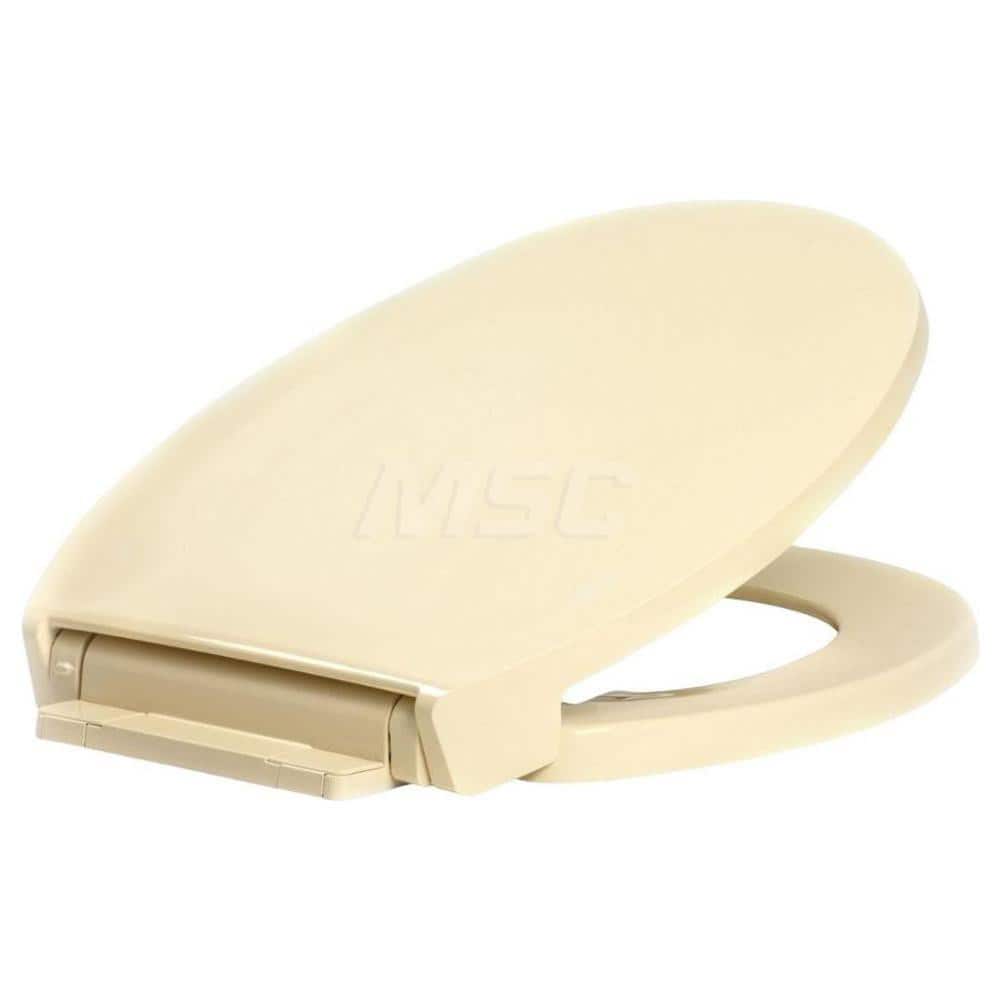 Toilet Seats; Type: Open Front w/ Cover; Style: Round; Material: Plastic; Color: Bone; Outside Width: 14-3/8; Inside Width: 0; Length (Inch): 16.75; Minimum Order Quantity: Plastic; Material: Plastic