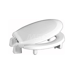 Toilet Seats; Type: Open Front w/ Cover; Style: Round; Material: Plastic; Color: White; Outside Width: 14-1/2; Inside Width: 0; Length (Inch): 16.5; Minimum Order Quantity: Plastic; Material: Plastic