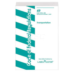 Reference Manuals & Books; Applications: DOT Regulations; Subcategory: Safety & Compliance; Publication Type: Publication; Author: DOT; Book Title: 49 CFR Regulations Parts 100-185; Edition of Publication: 2021; Publisher: US Department of Transportation;