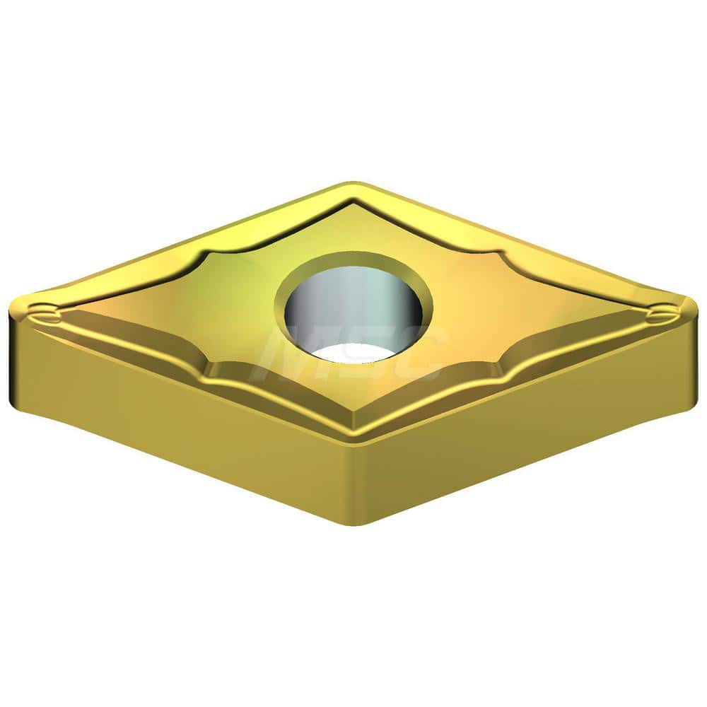 Turning Insert:  DNMG441ESU T1500Z,  Cermet AlN Finish,  Neutral,  0.6102″ Long,  1/2″ Inscribed Circle,  0.0157″ Corner Radius,  55.0 &deg N/A Diamond,  Series  T1500Z