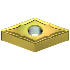 Turning Insert:  DNMG441ESU T1500Z,  Cermet AlN Finish,  Neutral,  0.6102″ Long,  1/2″ Inscribed Circle,  0.0157″ Corner Radius,  55.0 &deg N/A Diamond,  Series  T1500Z