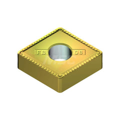 Turning Insert:  CNMG431EFB T2500Z,  Cermet AlN Finish,  Neutral,  0.5079″ Long,  1/2″ Inscribed Circle,  0.0157″ Corner Radius,  80.0 &deg N/A Diamond,  Series  T2500Z