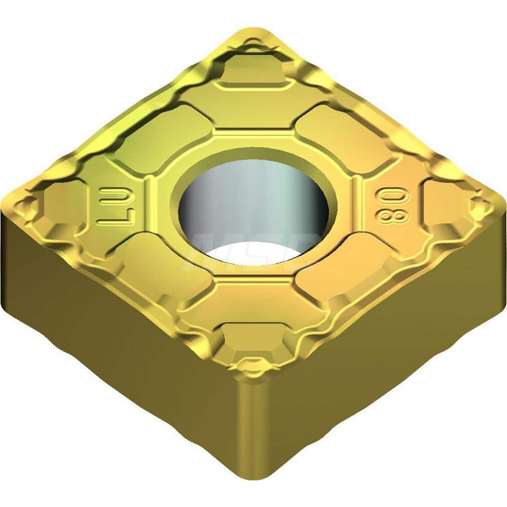 Turning Insert:  SNMG433ELU T2500Z,  Cermet AlN Finish,  Neutral,  0.5000″ Long,  1/2″ Inscribed Circle,  0.0472″ Corner Radius,  90.0 &deg N/A Square,  Series  T2500Z