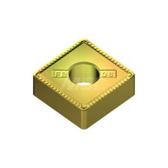 Turning Insert:  SNMG432EFB T1500Z,  Cermet AlN Finish,  Neutral,  0.5000″ Long,  1/2″ Inscribed Circle,  0.0315″ Corner Radius,  90.0 &deg N/A Square,  Series  T1500Z