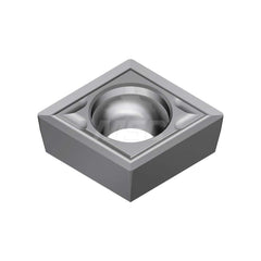 Turning Insert:  CCGT2150MEFM T1500A,  Cermet Uncoated Finish,  Neutral,  0.2520″ Long,  1/4″ Inscribed Circle,  0.0039″ Corner Radius,  80.0 &deg N/A Diamond,  Series  T1500A