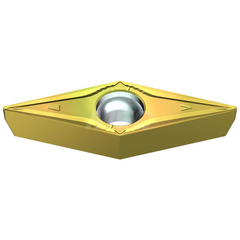 Turning Insert:  TPMT321EFB T1500Z,  Cermet AlN Finish,  Neutral,  0.6496″ Long,  3/8″ Inscribed Circle,  0.0157″ Corner Radius,  60.0 &deg N/A Triangle,  Series  T1500Z