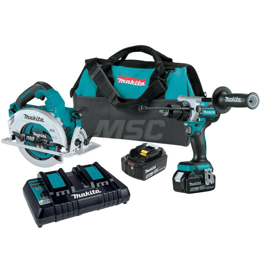 Cordless Tool Combination Kit: 18V 18V LXT Brushless 1/2″Hammer Driver-Drill (XPH14Z),  18V LXT Brushless Impact Driver (XDT13Z),  (2) 18V LXT Lithium-Ion 4.0Ah Battery (BL1840B),  18V LXT Lithium-Ion Rapid Optimum Charger (DC18RC),  Tool Bag,  Tool Bag