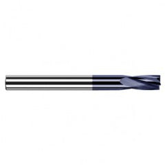 0.0625″ (1/16″) Cutter Diameter × 0.2500″ (1/4″) Flute Length Carbide Flat Bottom Counterbore, 4 Flutes, AlTiN Coated - Industrial Tool & Supply