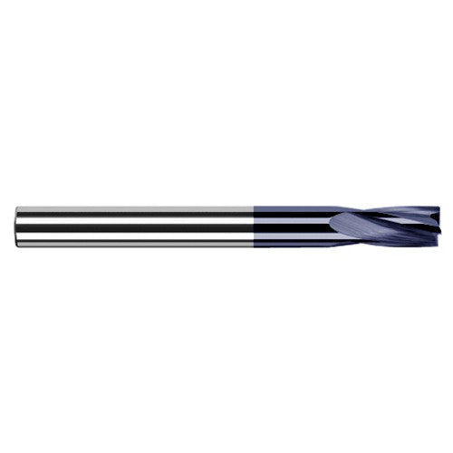 0.0625″ (1/16″) Cutter Diameter × 0.2500″ (1/4″) Flute Length Carbide Flat Bottom Counterbore, 4 Flutes, AlTiN Coated