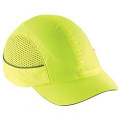 8960 SHORT BRIM LIME BUMP CAP W/LED - Industrial Tool & Supply