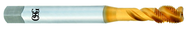 M18 x 2.5 Dia. - 6H - 4 FL - HSS - TiN - Modified Bottom Spiral Flute Tap - Industrial Tool & Supply