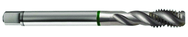 M16x1.5 6H 4-Flute Cobalt Green Ring Semi-Bottoming 40 degree Spiral Flute Tap-Bright - Industrial Tool & Supply